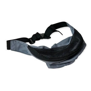 Blue Nylon & Black Mesh Fanny  Pack Bum Bag